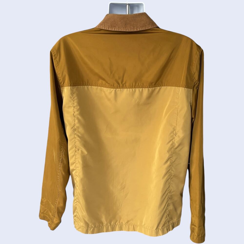 ASOS M Retro Utility Jacket Mustard Yellow Patchwork Corduroy Collar 70s - Picture 2 of 8